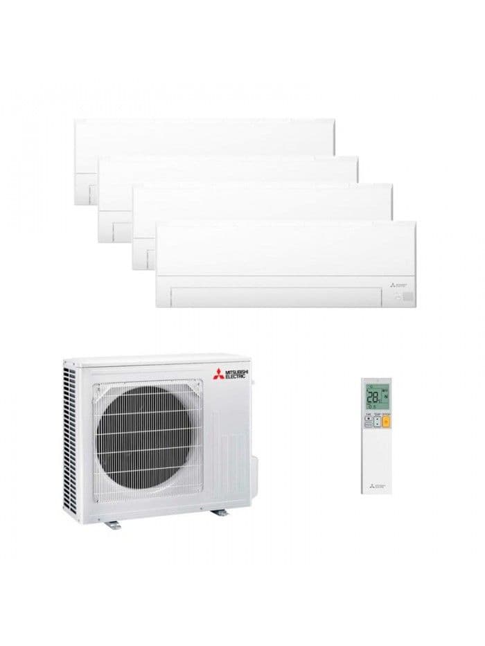 Multisplit 4X1 Mitsubishi MXZ-4F80VF: MSZ-AY42VGK + MSZ-AY25VGK (x3) R32 + Instalación básica incluida