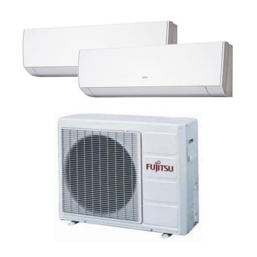 Multisplit 2X1 Fujitsu AOY50M2-KB: ASY25MI-KN (X2) R32 + Instalación básica incluida