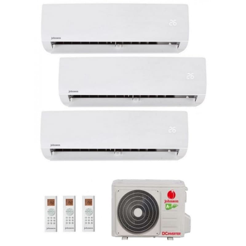 Multisplit 3X1 Johnson J4FM110V2: Liceo52 + Liceo25 (x2) R32 + Instalación básica incluida