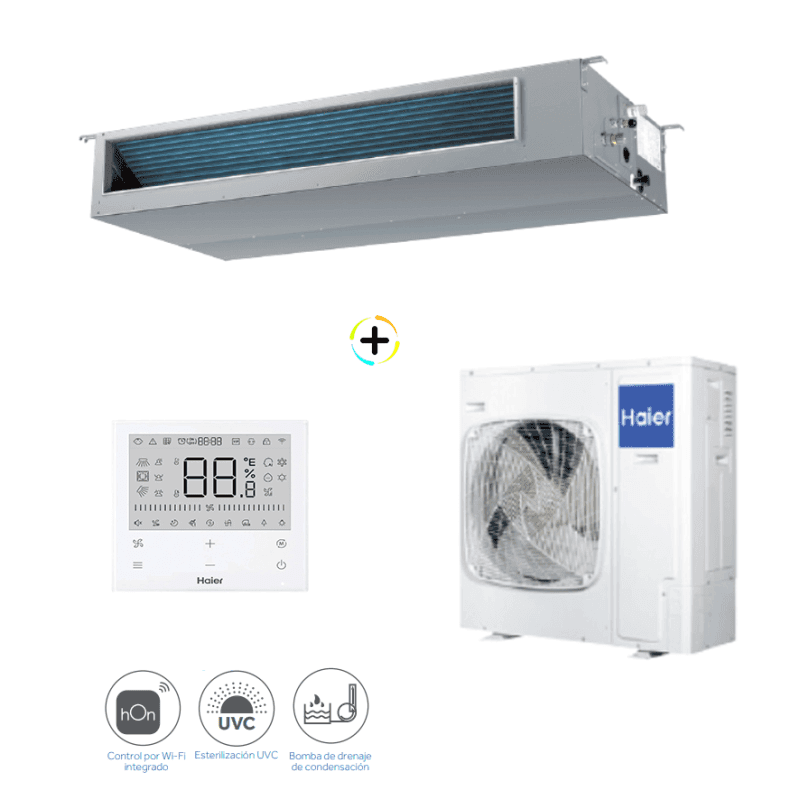 Haier Conductos Health-Connect AD105S2SM8FA R32 + Instalación básica incluida